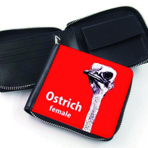 オリジナル二つ折り財布(ファスナータイプ)