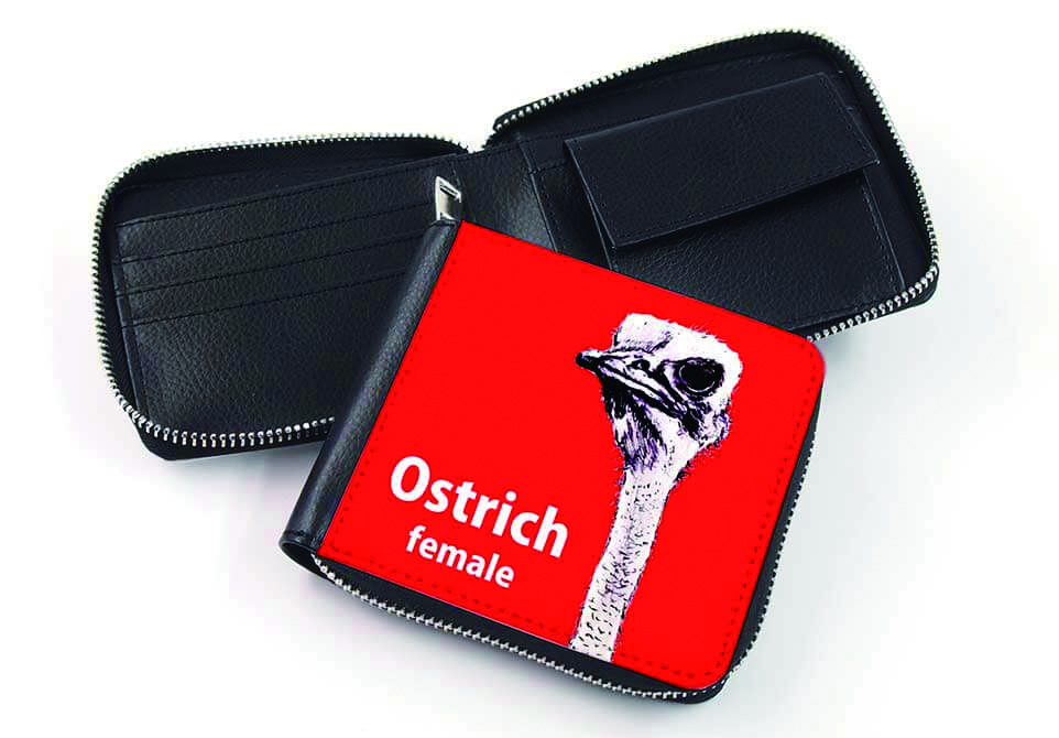 オリジナル二つ折り財布(ファスナータイプ)